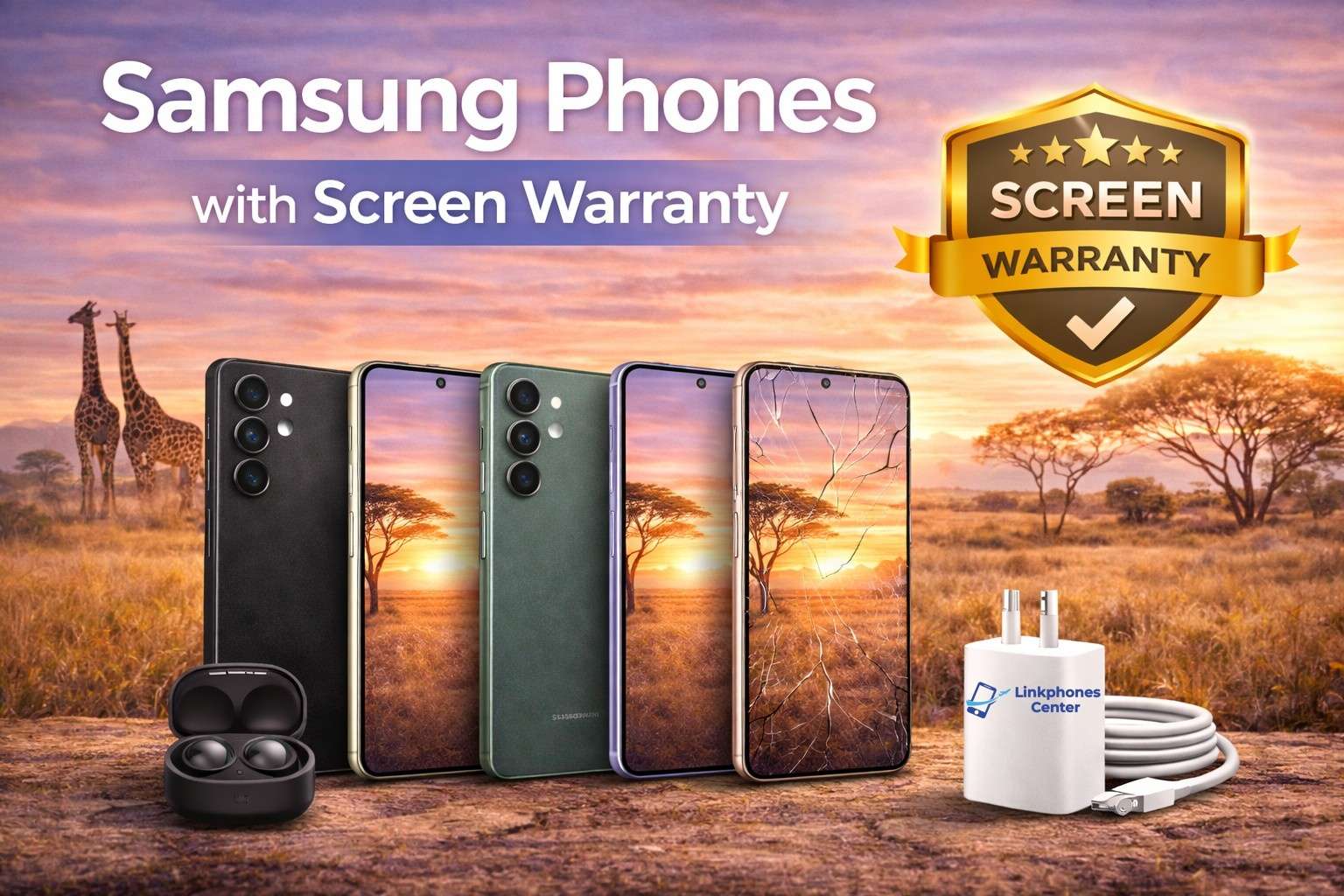 Samsung Phones with Screen Warranty  to Buy