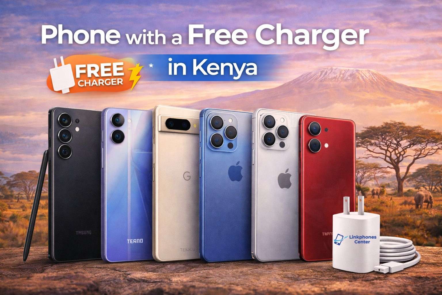 Phone with a Free Charger in Kenya to  Buy