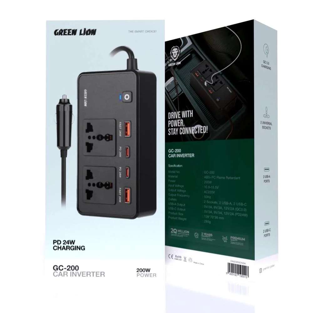 Green Lion GC-200 Car Inverter PD 24W