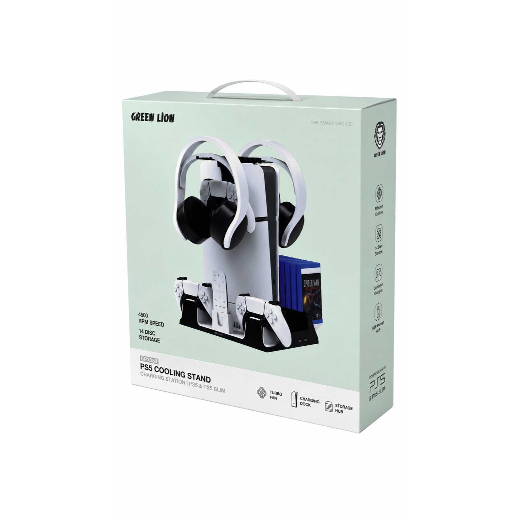 Green Lion PS5 Cooling Stand Charging Station Price in Kenya | Linkphones Center