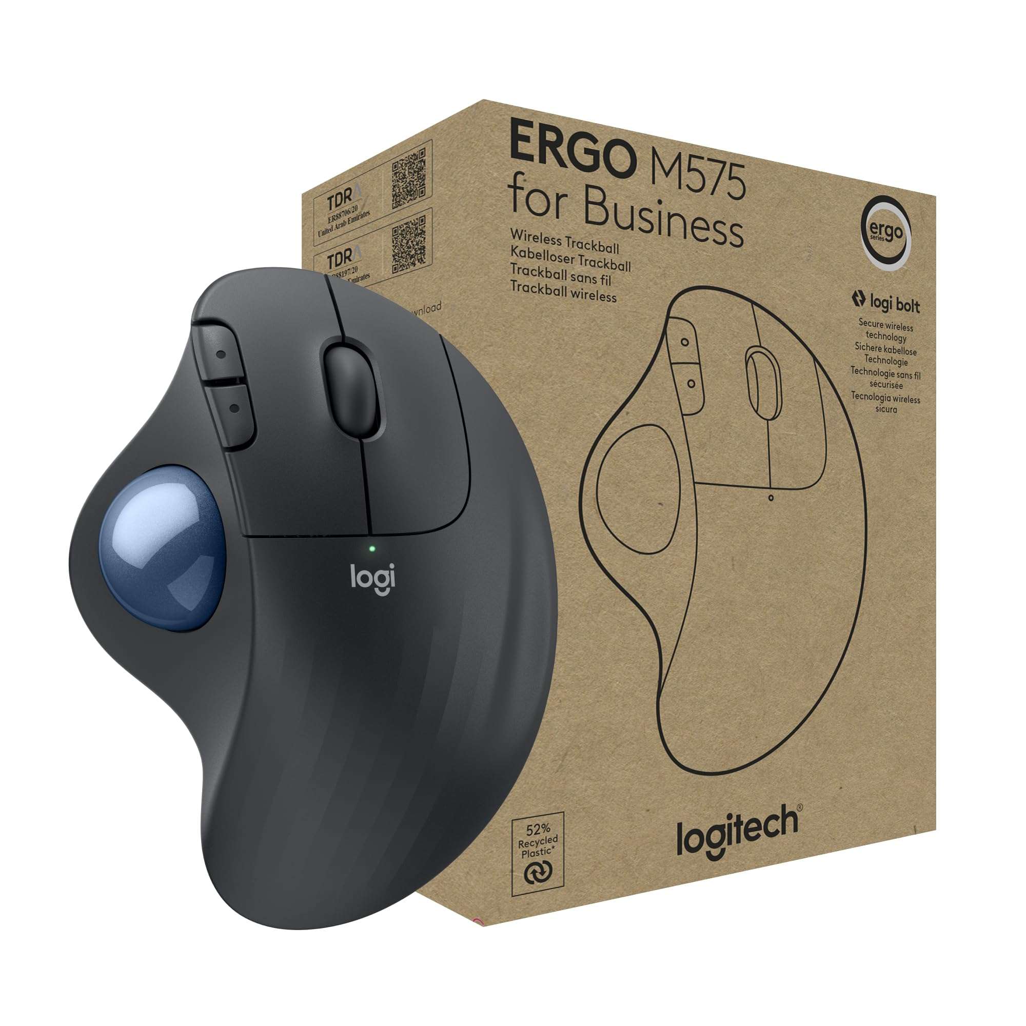 Logitech Ergo M575 Wireless Trackball Mouse - Linkphones Center