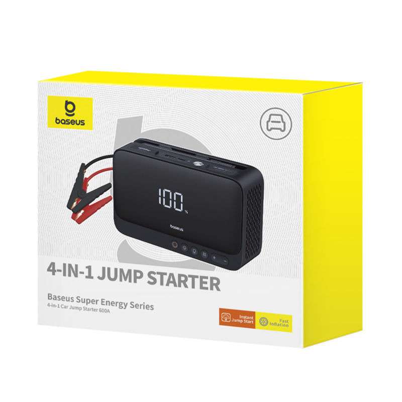 Baseus 4-in-1 Car Jump Starter 600A - Linkphones Center