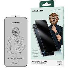 Green Lion 9H Steve Matte Privacy For iPhone 16, 17 Pro & Pro Max - Linkphones Center