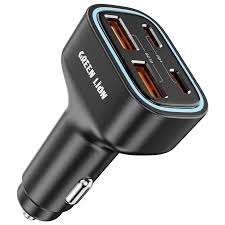 Green Lion RoadVolt Car Charger PD+QC 60W - Linkphones Center