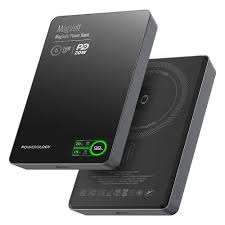 Powerology MagVolt 10000mAh TFT Display Slim Magnetic Wireless Powerbank - Linkphones Center