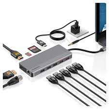 Powerology PD 100W 12-in-1 USB-C Hub With 3.2 10Gbps - Linkphones Center