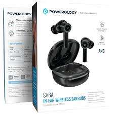 Powerology Saba TWS Earbuds with 3C Fast Charging+ Dual Mic + 5H Playtime - Linkphones Center