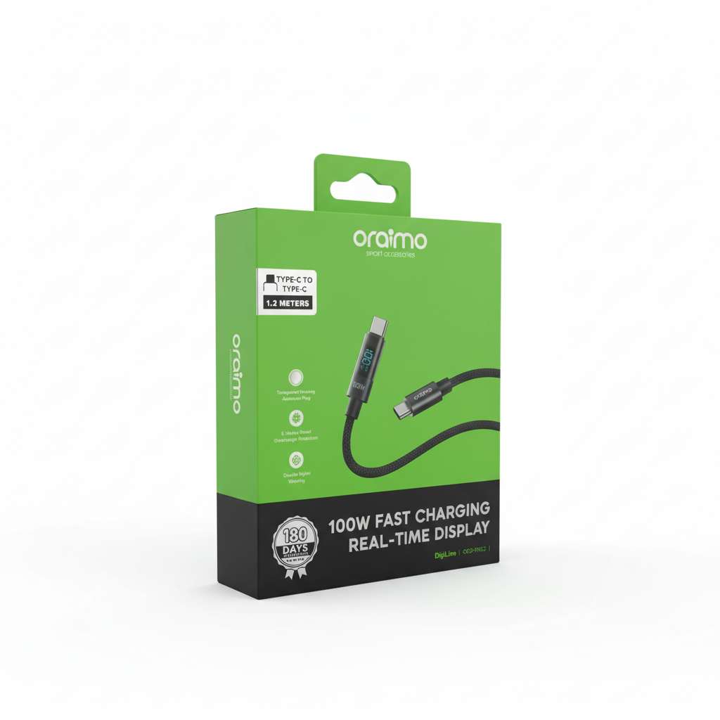 oraimo DigiLine 100W Type-C to Type-C Cable - Linkphones Center